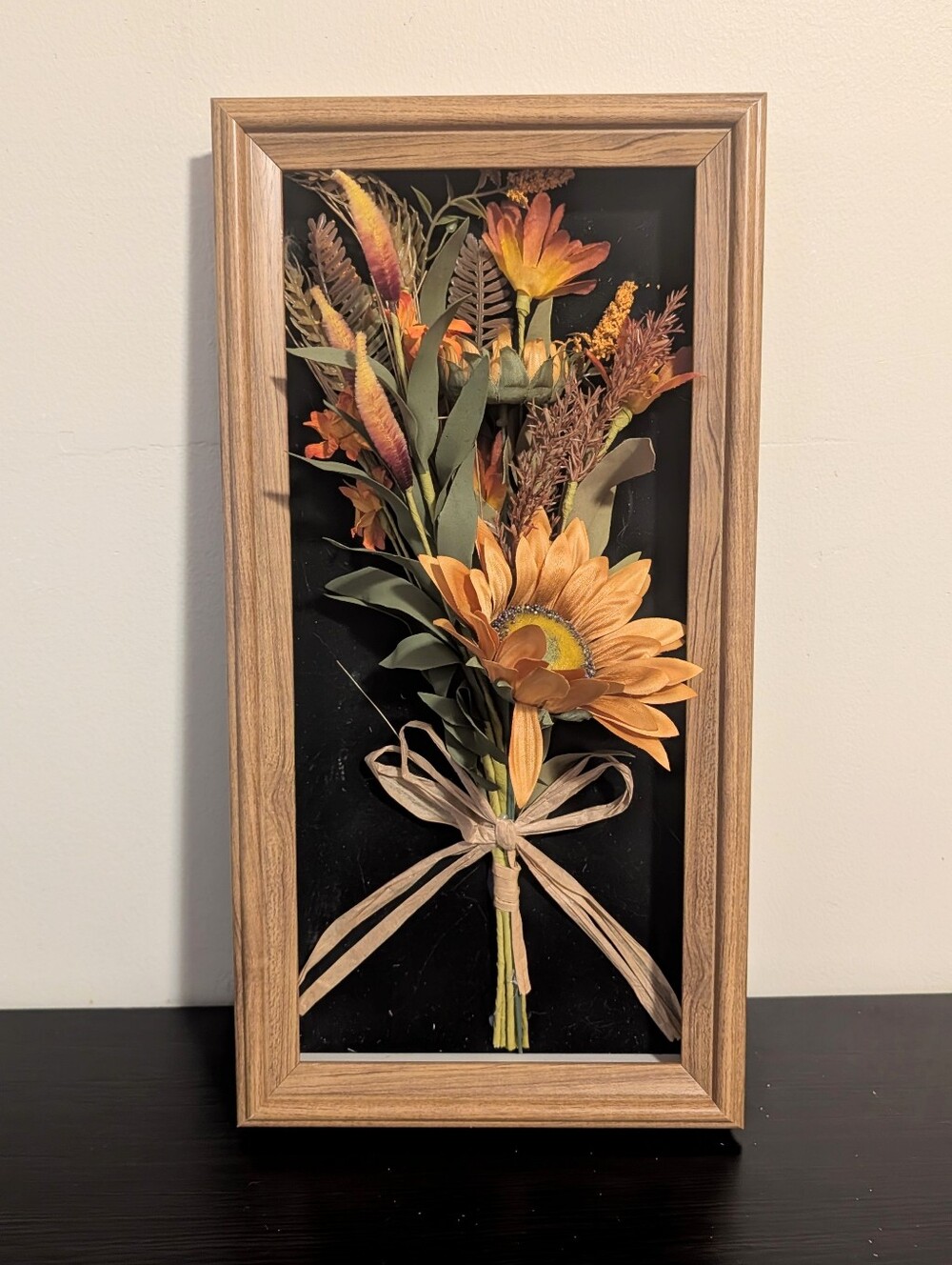 3-D Framed Artificial Fall Flower Arrangement